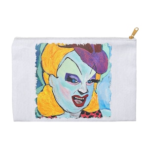 Babs Johnson Accessories Pouch Divine Pink Flamingos John Waters Edith Massey Mink Stole Cookie Mueller Female Trouble Dawn Davenport