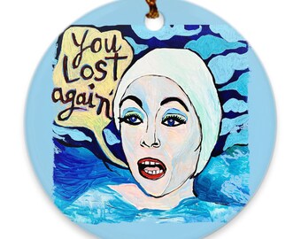 Mommie Dearest Porcelain Ornament You Lost Again Joan Crawford Mildred Pierce Whatever Happened Baby Jane Warhol No Wire Hangers Boys Booze