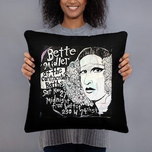 Bette Midler Pillow At The Continental Baths Rose Sadie Big Business Beaches Vintage Divine Miss M Hero Hello Dolly Barry Manilow 70s Warhol