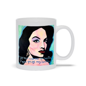Maria Felix Mug Mexicana Chingona Epoca Oro Cabrona Bonita Golden Age Cinema Diva Film Icon Legend Femme Fatale Classic Fashion Latina