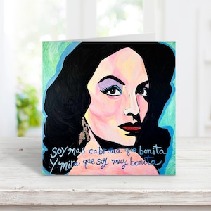 Maria Felix Blank Cards Set Of 10 Mexicana Chingona Epoca Oro Cabrona Bonita Golden Age Diva Icon Legend Femme Fatale Classic Fashion Latina