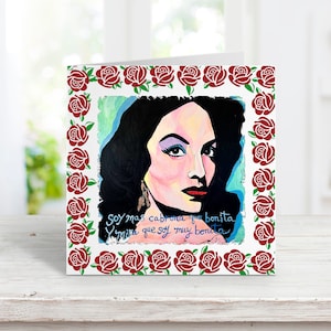 Maria Felix Dia De Las Madres Card Tarjeta Mexicana Chingona Epoca Oro Cabrona Bonita Golden Age Cinema Diva Film Icon Femme Fatale Latina