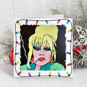 Patsy Stone kerstkaarten set van 10 absoluut fantastisch Joanna Lumley ABFAB Stoli Jennifer Saunders Edina Monsoon Britse komediecocktails