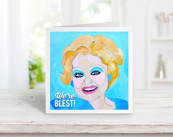 Tammy Faye Blank Cards Set Of 10 - Bakker Messner Televangelist Ptl 700 Club Jim We&#39;Re Blest Heritage Usa Minnesota Pat Robertson