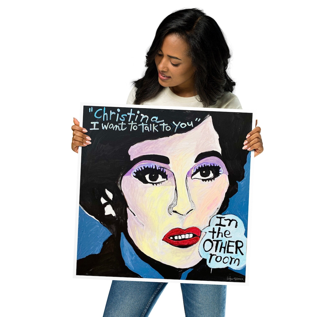 Mommie Dearest Art Print Faye Dunaway Joan Crawford No Wire Hangers Don ...