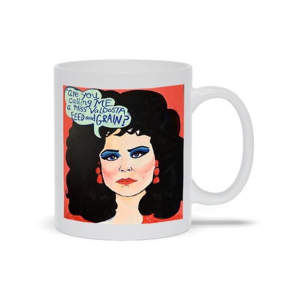 Suzanne Sugarbaker Mug Delta Burke Designing Women Miss Georgia World Julia Southern Belle Interior Design Dixie Carter