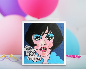 Liza Minnelli Birthday Card Andy Warhol Diaries Halston 70s Studio 54 Disco Cabaret Berlin Sally Bowles NYC Pop Art Sinatra