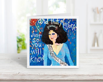 Suzanne Sugarbaker Blank Cards Set of 10 Delta Burke Designing Women Miss Georgia World Julia Southern Belle Interior Design Dixie Carter