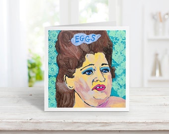 Edie Egg Lady Blank Cards Set of 10 Edith Massey Pink Flamingos John Waters Female Trouble Desperate Living Aunt Ida Carlotta Baltimore