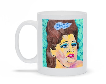 Edie Egg Lady Mug Edith Massey Pink Flamingos John Waters Female Trouble Desperate Living Aunt Ida Carlotta Baltimore