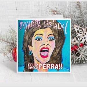 Soraya Montenegro kerstkaarten set van 10 Maldita Lisiada Feliz Navidad Perra Maria La Del Barrio Itati Cantoral Thalia Mexicaanse Los Ricos