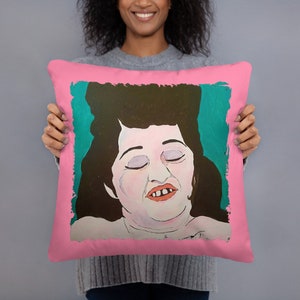 Edith Massey Pillow Egg Lady Edie Female Trouble Desperate Living Pink Flamingos John Waters Babs Johnson Vintage Desperate Living polyester