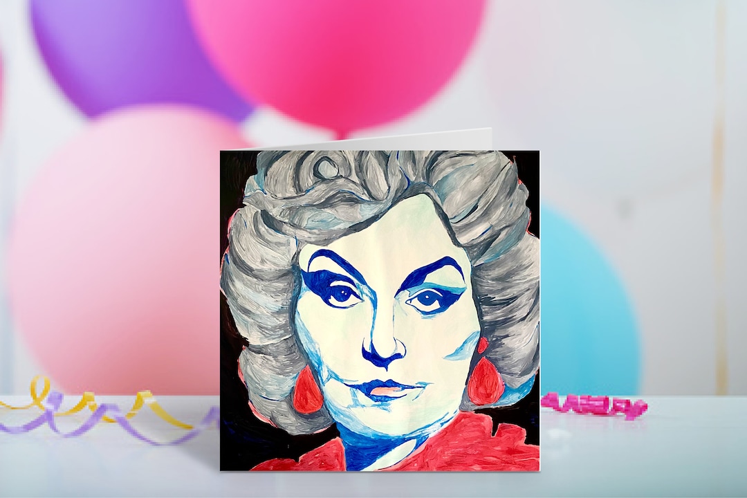 Bea Arthur Birthday Card Golden Girls Dorothy Zbornack Maude Blanche