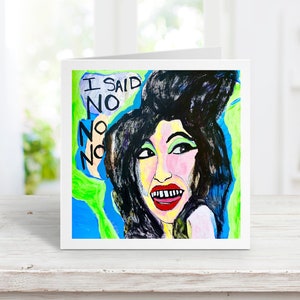 Amy Winehouse Blanko Karten 10er Set Rehab Back to Black Jazz Soul R&B Im No Good Urban Retro Vintage Fickery Camdentown Blues Grammy kultig