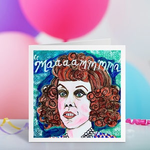 Eunice Higgins verjaardagskaart Mama's familie Carol Burnett Show Thelma Harper Betty White Rue McClanahan Ken Berry Harvey Korman Beer Raytown