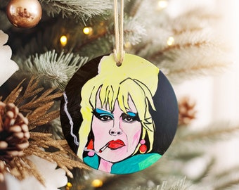 Patsy Stone Porcelain Ornament Absolutely Fabulous Joanna Lumley ABFAB Stoli Jennifer Saunders Edina Monsoon British Comedy Cocktails Vodka