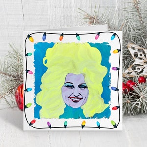 Dolly kerstkaarten set van 10 country western muziek legende Tennessee Nashville vlinder Dollywood Jolene Loretta Lynn Jayne Mansfield