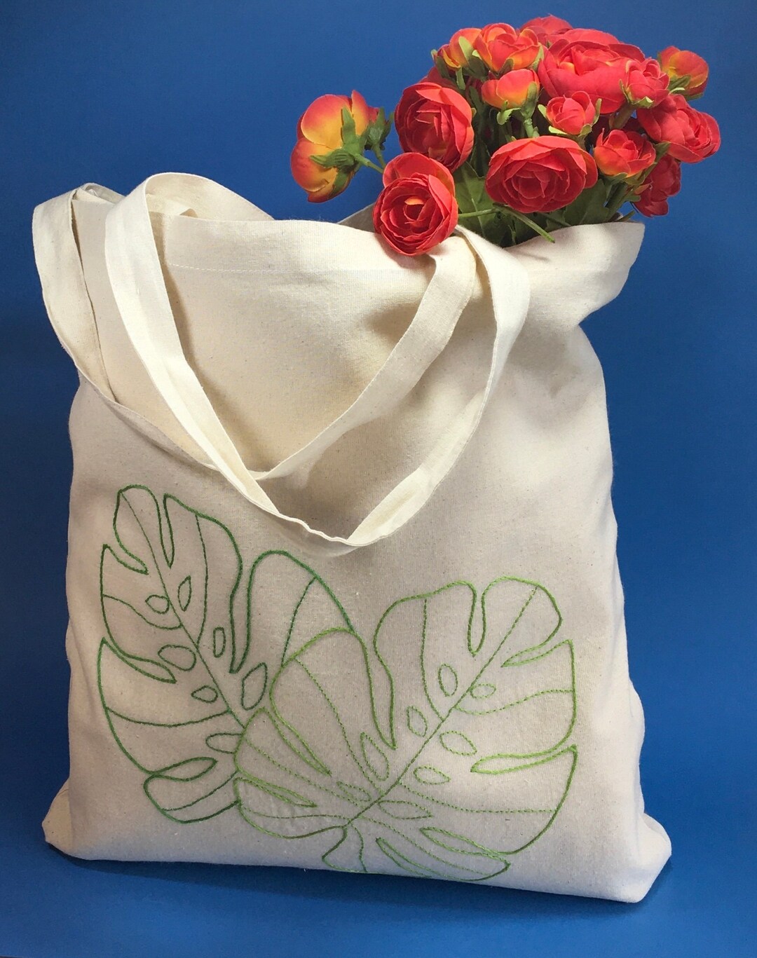 Embroidery KIT Bag Tote Bag included 100 Organic Cotton Etsy