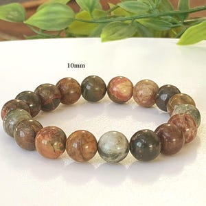 Jasper Bracelet, Natural Picasso Jasper, Stretch Bracelet, Natural Picasso Jasper Gemstone Bracelet, Jasper Grounding Bracelet