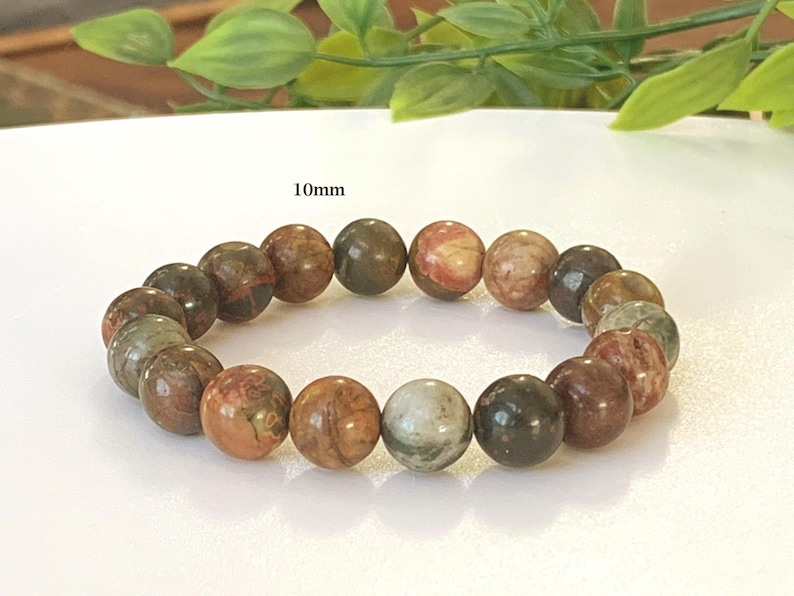 Jasper Bracelet, Natural Picasso Jasper, Stretch Bracelet, Natural Picasso Jasper Gemstone Bracelet, Jasper Grounding Bracelet