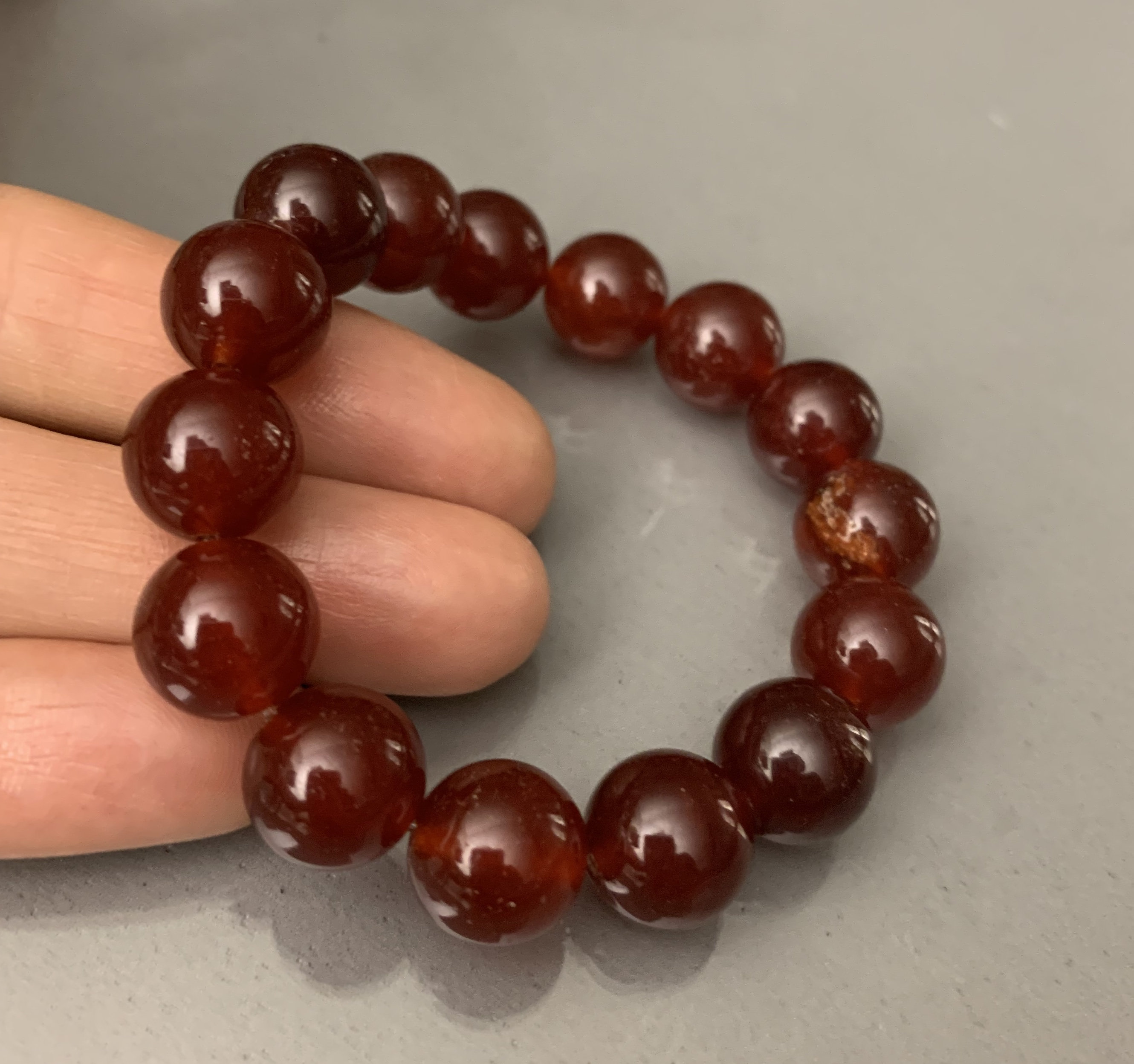 12mm Dyed Red Jade Healing Bracelet Women's Bracelet Etsy