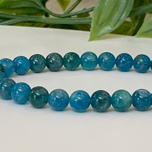 Apatite Gemstone Bracelet Stretch Bracelet, Grade AAA 6.5mm Apatite ...