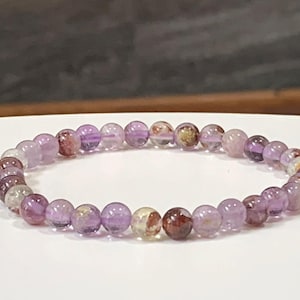 Super Seven Crystal Bracelet - Super 7 Gemstone Bracelet, Stretch Bracelet, Gift for Her, Gift for Him, Protection Bracelet