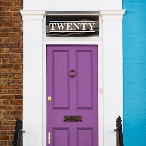 House Door Number or Name Vinyl Sticker Decal Lettering for Windows, Walls & Shop Doors Small to Extra Large