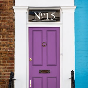 House Door Number or Name Vinyl Sticker Decal Lettering for Windows, Walls & Shop Doors Small to Extra Large