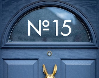 House Door Number or Name Vinyl Sticker Decal Lettering for Windows, Walls & Shop Doors Small to Extra Large