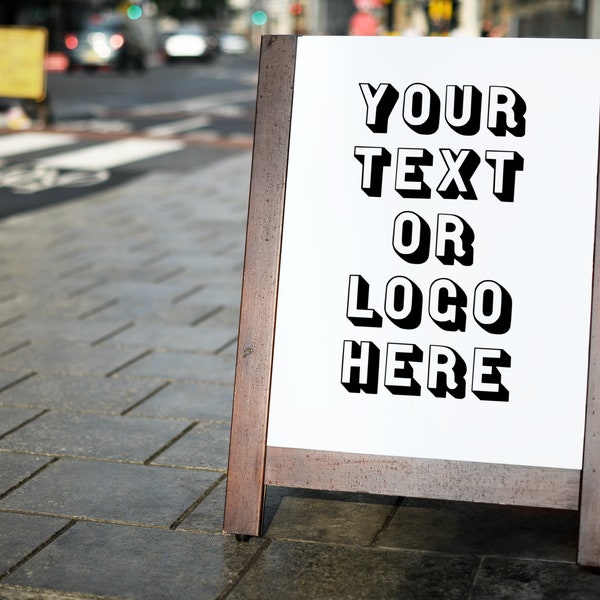 Sidewalk Business Sign Logo Etsy