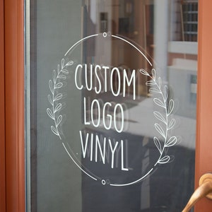 Custom Business Logo & Design Personalised Vinyl Cutting Sticker Decals for Shop Windows Small to Extra Large