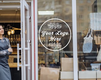 Custom Business Logo & Design Personalised Vinyl Cutting Sticker Decals for Shop Windows Small to Extra Large