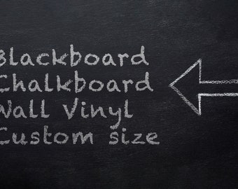 Chalkboard Vinyl Sticker Decal, Blackboard, Custom Size Small to Large