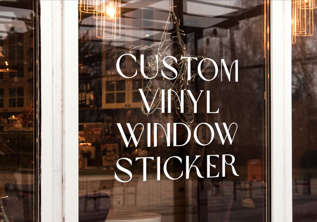 Custom Vinyl Window Decal Stickers Any Logo & Design, Personalised