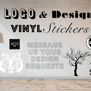 Large Custom Vinyl Window Decal Stickers any Logo & Design, Personalised Cutting, for Small to Large Shop and Business Windows image 2