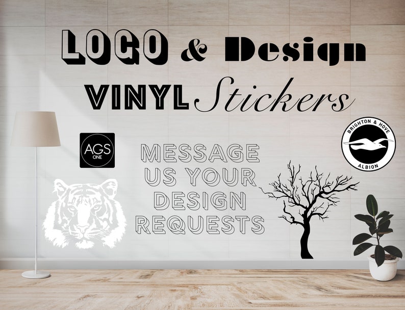 Large Custom Vinyl Window Decal Stickers any Logo & Design, Personalised Cutting, for Small to Large Shop and Business Windows image 2