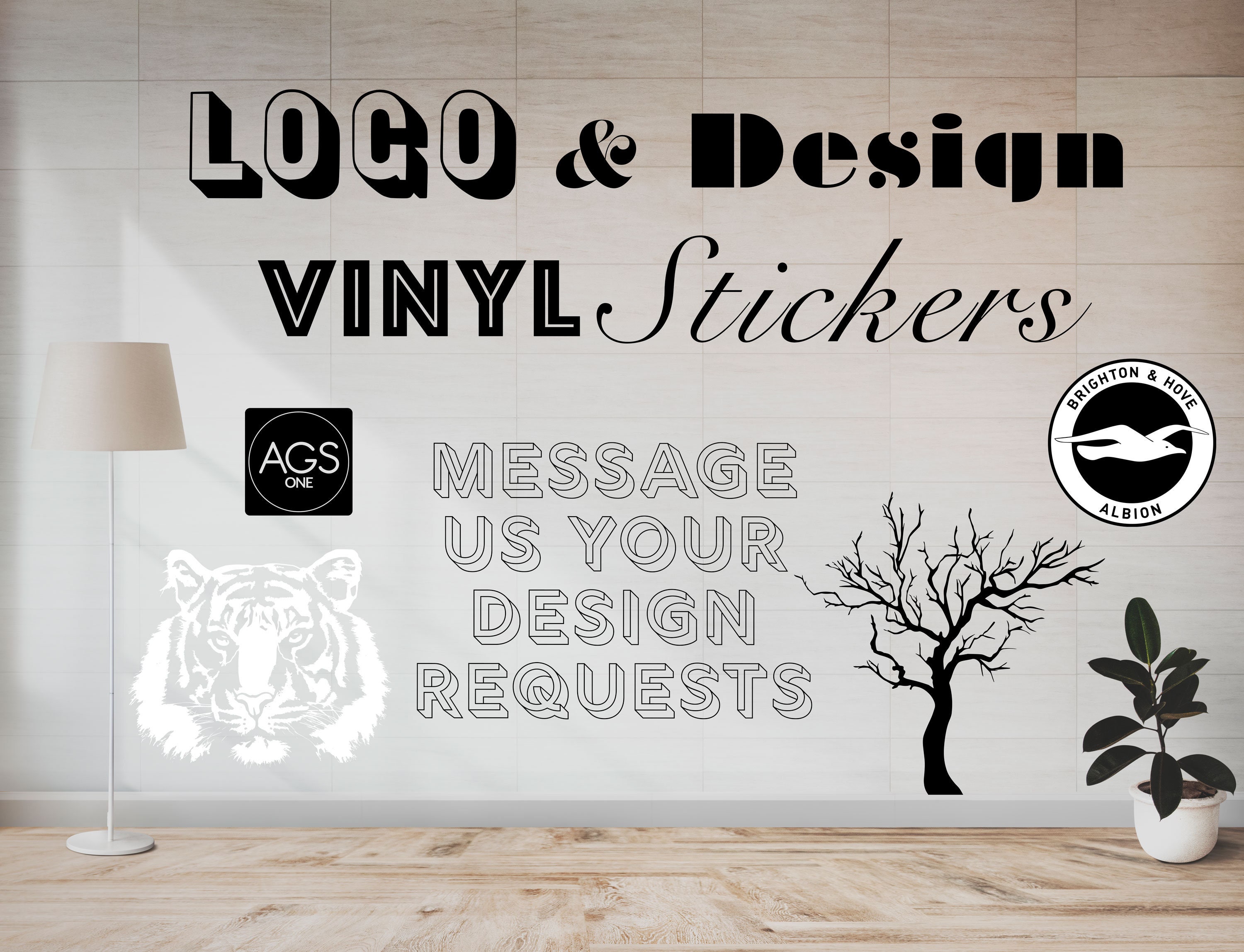 Large Custom Vinyl Window Decal Stickers Any Logo & Design Etsy UK