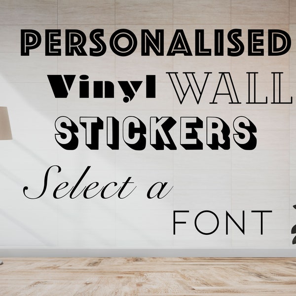 Design Personalised Vinyl Cutter Sticker Decal Lettering for Decorating Walls, Windows & Cars