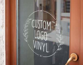 Large Custom Business Logo & Design Personalised Vinyl Cutting Sticker Decals for Shop Windows Small to Extra Large