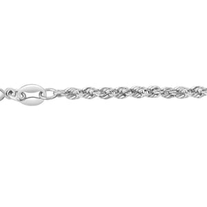 CHEAP REAL Platinum Rope 2mm 16&quot;, 18&quot;, 20&quot; Chain Mens Womens Kids Real SOLID 950 Platinum Necklace rope diamond cut