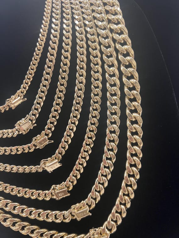 ChainsHouse Collana Uomo a Catena Cubana Spessa Robusta, Larghezza 5/7/9/12 MM Lunghezza 46-76 CM, Placcato Oro/Nero/Argento Catena in Acciaio Inossidabile Stile Hiphop Punk per Uomini/Ragazzi