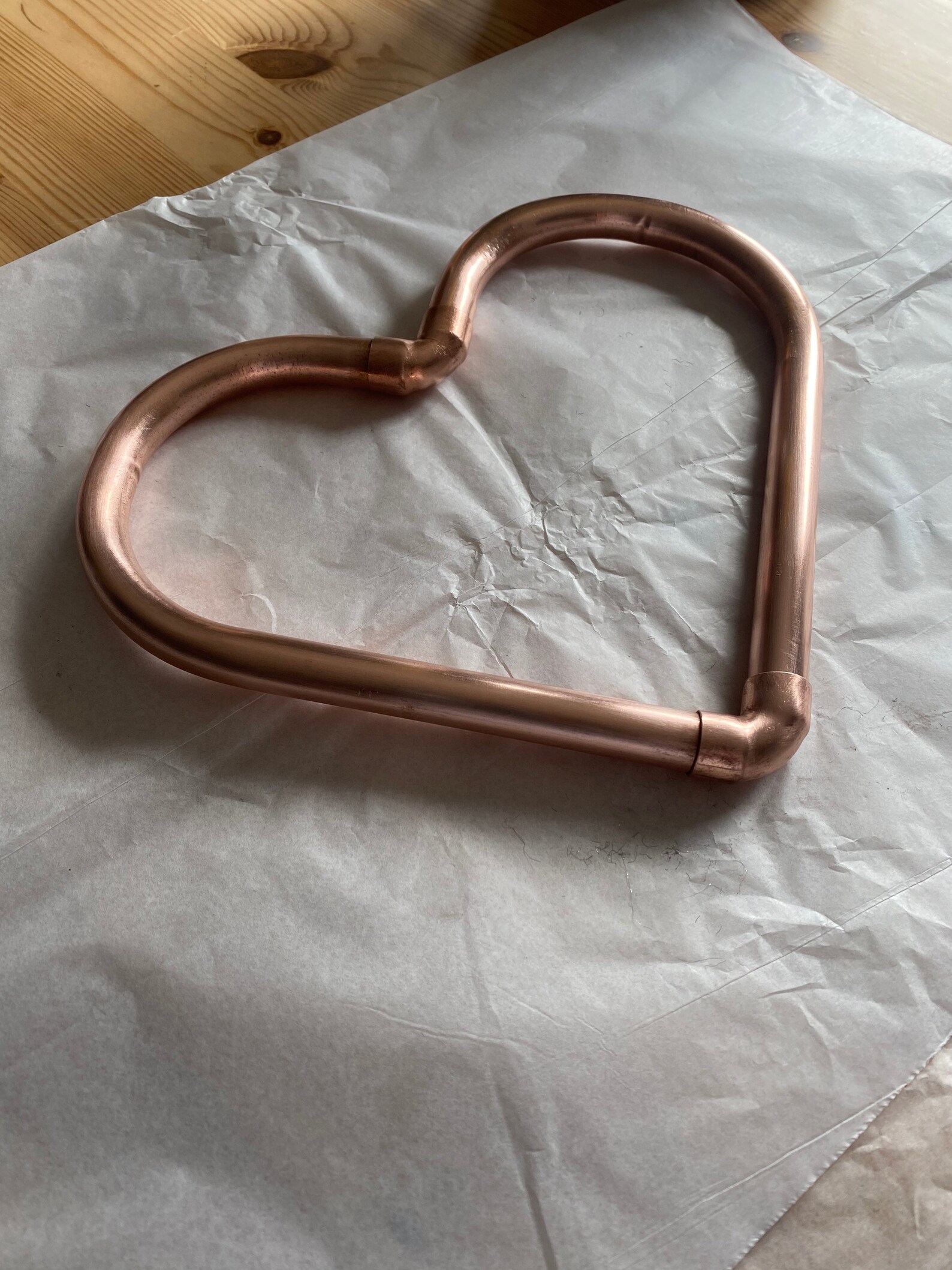 Handmade Modern Industrial Copper Pipe Heart // Gift // Etsy