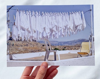 Lindos rooftop print, Housewarming cadeau