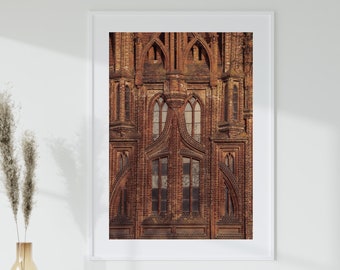 Vilnius Onos Church print, Architecture print, Lithuania print, Wall Decor