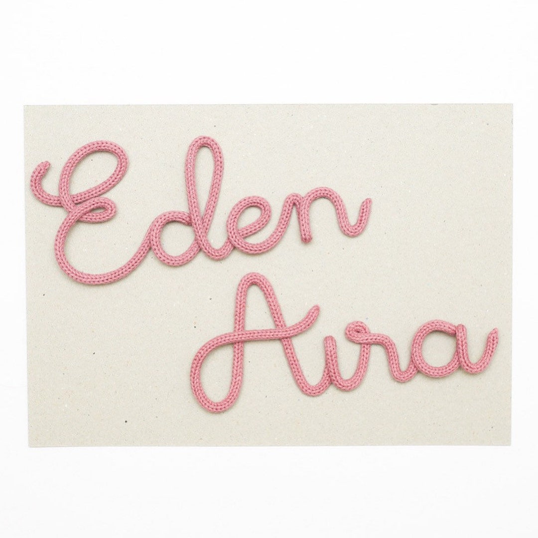Knitted Wire Name Sign Kids Room Decor Personalised Baby Etsy knitted-wire-name-sign-kids-room-decor-personalised-baby-etsy