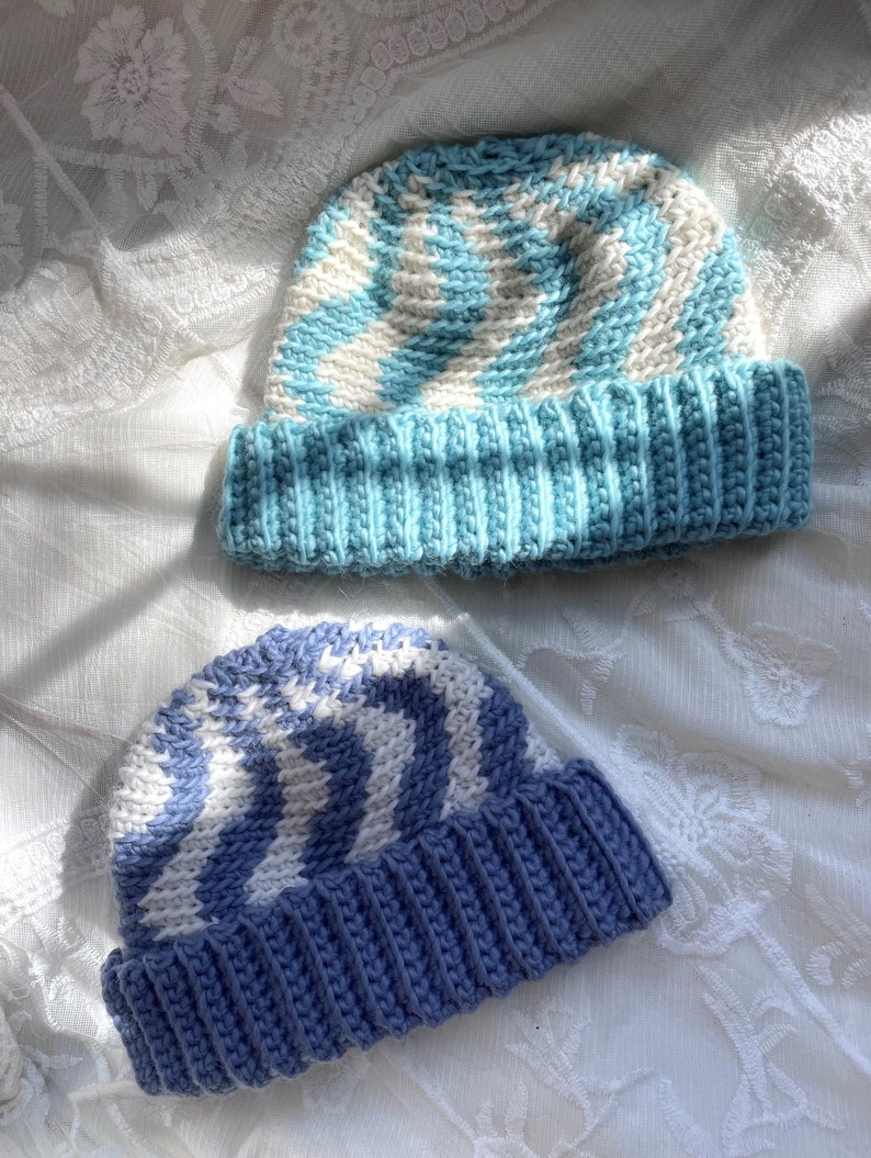 Crochet Wavy Days Beanie Pattern image 1