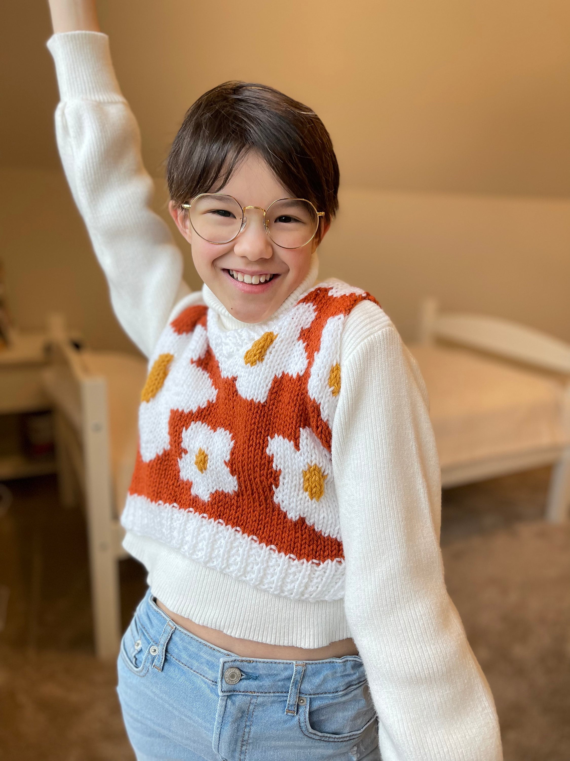 The Blossom Vest Knitting Pattern - Etsy