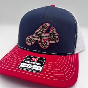 ATL Braves Wooden Patch Hat