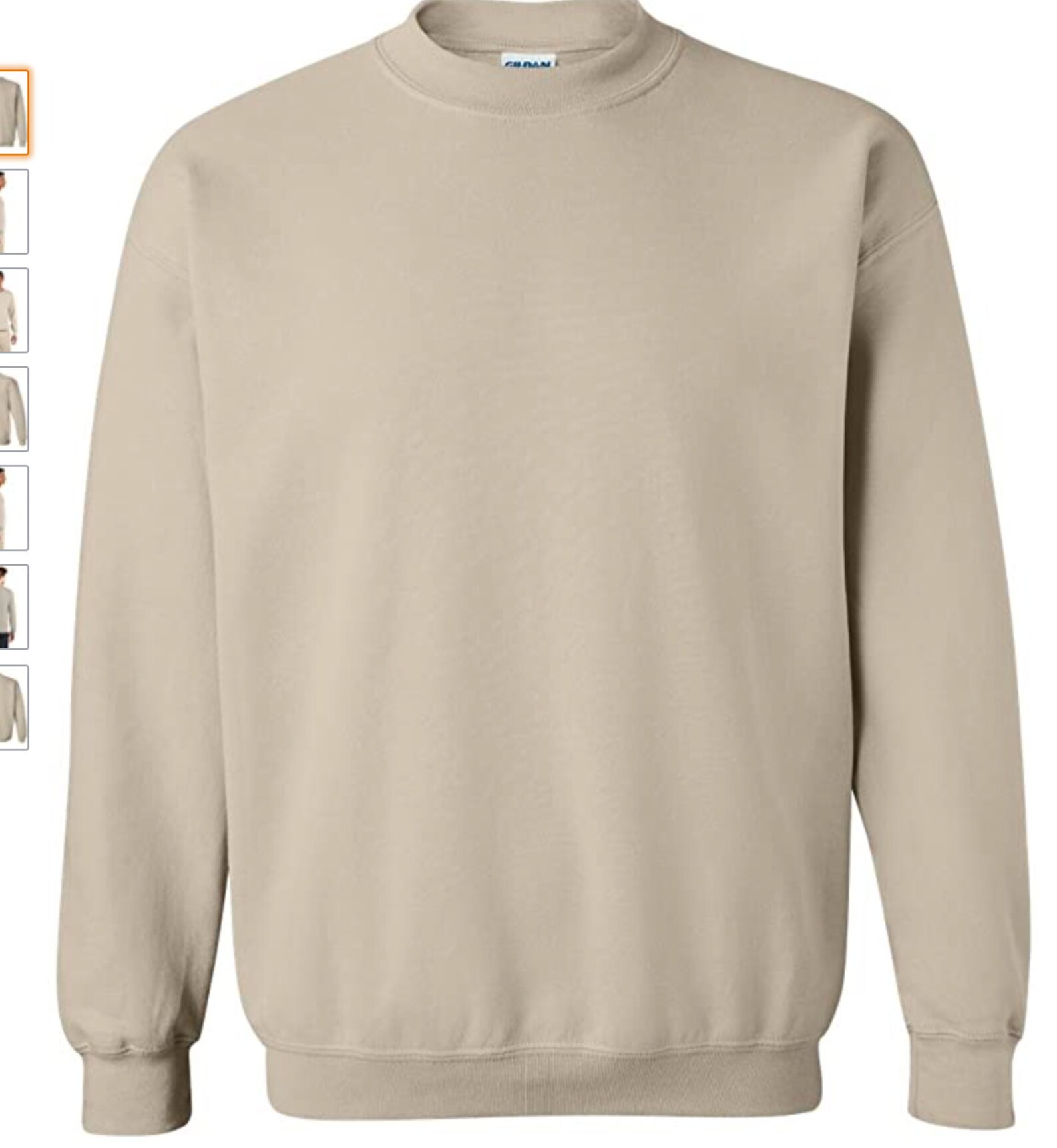 nike crewneck sweatshirt tan